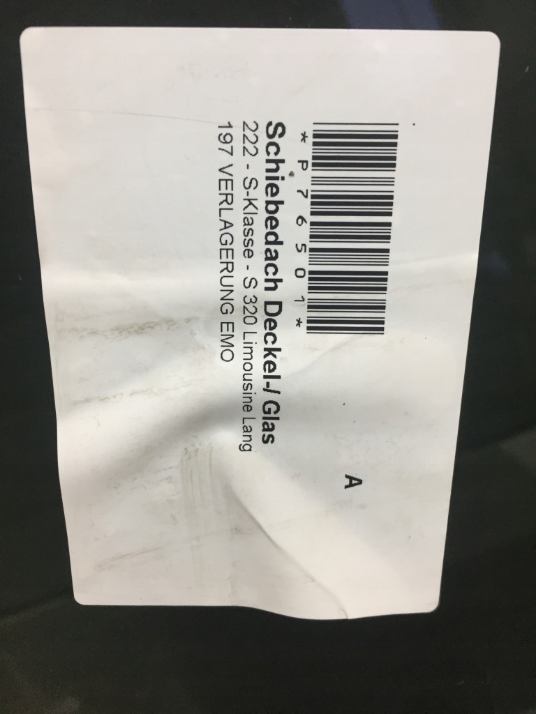 Mercedes s klasa w222 крыша стеклянный стекло крыша long Цена