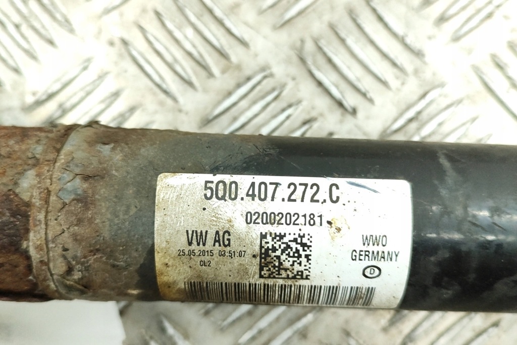 фото №6, Skoda yeti 5l перед правый wał приводной 5q0407272c 1.20 бензин 81kw