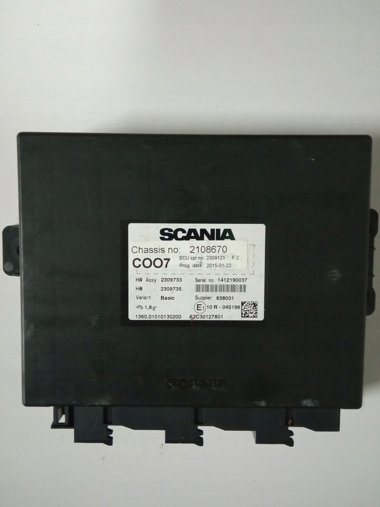 фото №1, Блок керування координатор coo7 scania r xpi e6