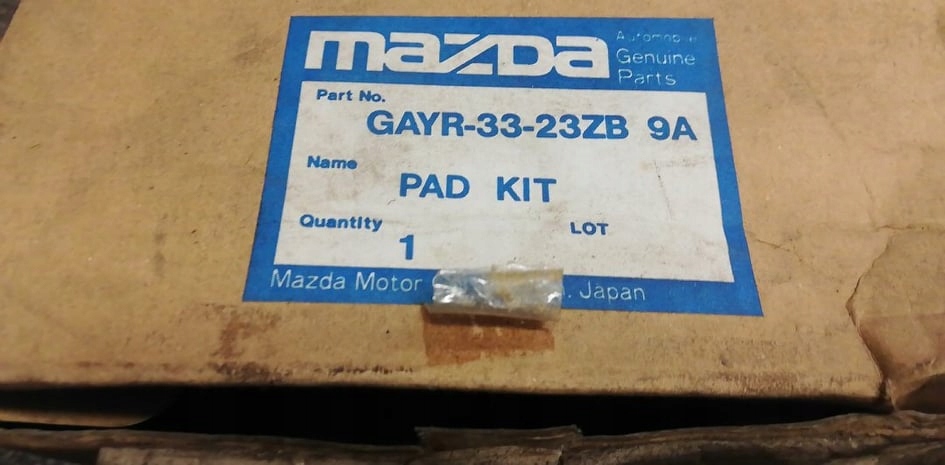 фото №8, Mazda 626 v xedos 6 1.6 гальмівні колодки гальмівні перед