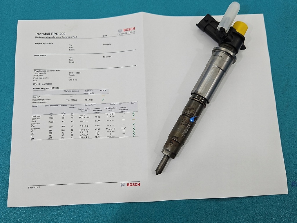 фото №1, Проверенный форсунка renault koleos 0445115007 2.0 dci