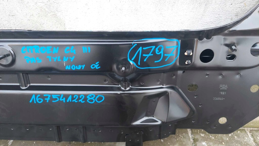 фото №6, Citroen c4 iii 20- pas задняя задний стена nowa оригинальный номер 1797