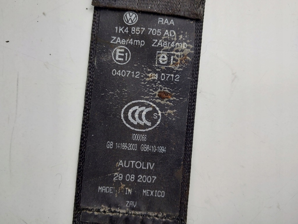 фото №6, Pas безпеки лівий перед 1k4857705ad vw jetta v