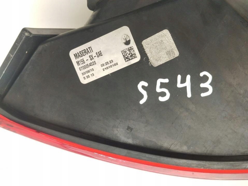 фото №9, Maserati quattroporte 2014 лампа задня 6700054520