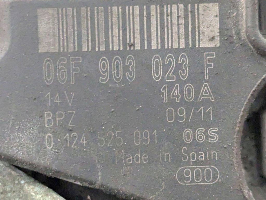 Генератор seat ibiza 4 6j 2011 06f903023f Зі Шроту