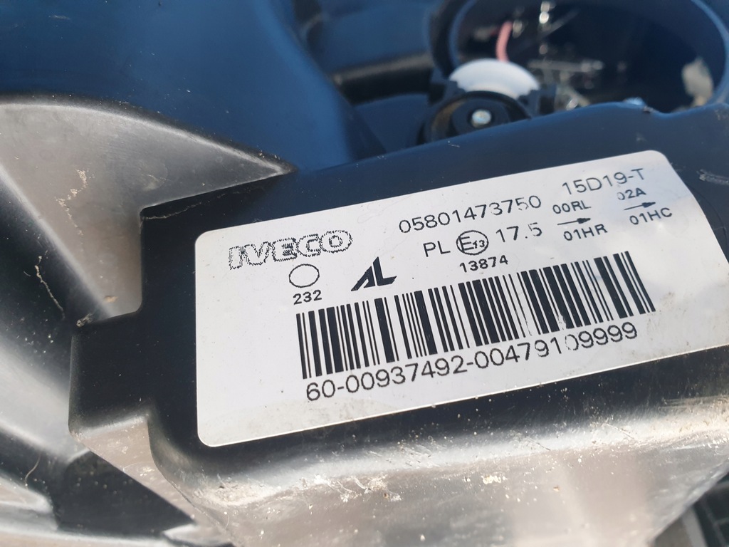 фото №7, Iveco daily 6 vi 14 лампа фара передняя левая