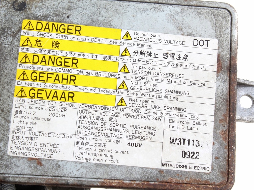 фото №8, Преобразователь ксенон mazda mitsubishi honda w3t11371