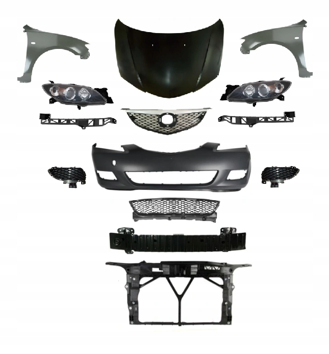 фото №1, Mazda 3 bk sedan 2004-2007 kompletny перед капот