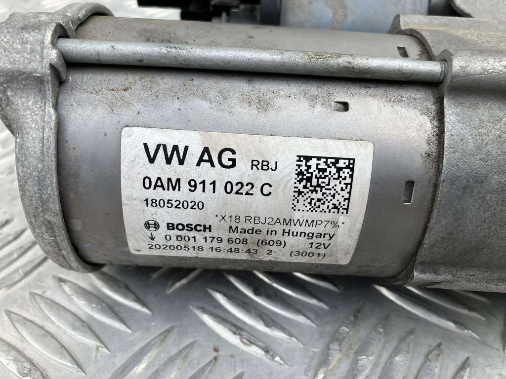 фото №1, Стартер vw t-roc 17- 1.5 tsi 0am911022c