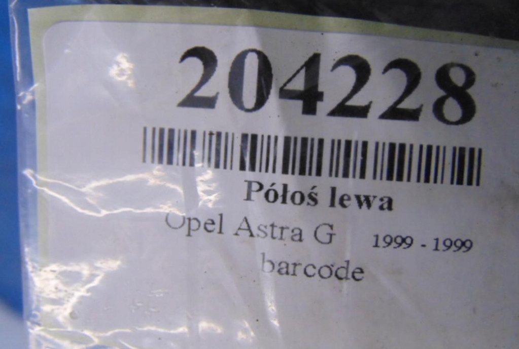 фото №6, Opel astra g 1.2 16v привідний вал ліва