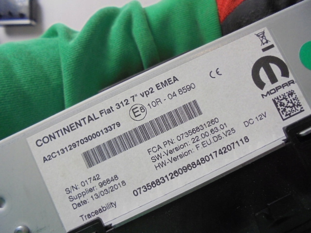 фото №10, Радіо навігація 7" fiat 500 lift 2018 rok