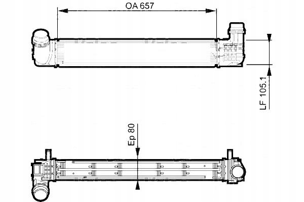 Интеркулер renault megane 3 1,6dci valeo Цена