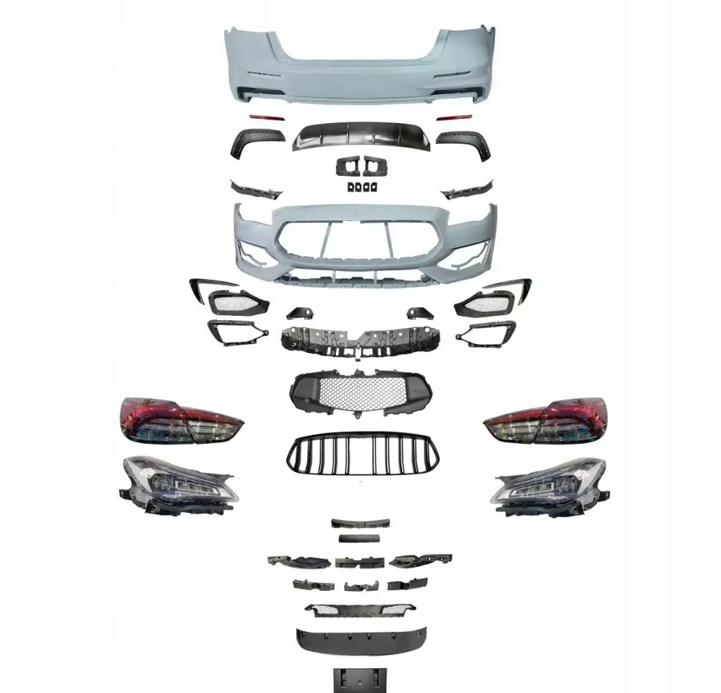 Купить Maserati quattroporte gts trofeo бампер + лампы + пороги 2013-2023
