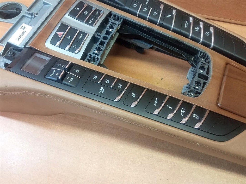 фото №7, Тунель середній панель porsche panamera i 970 коричневий