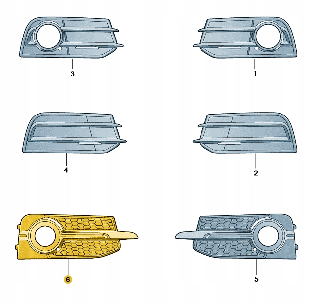 Купить Решётка бампера перед правая audi a1 оригинал aso