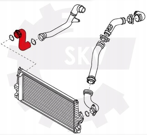 фото №3, Шланг турбіни audi seat skoda vw 7m3145737c