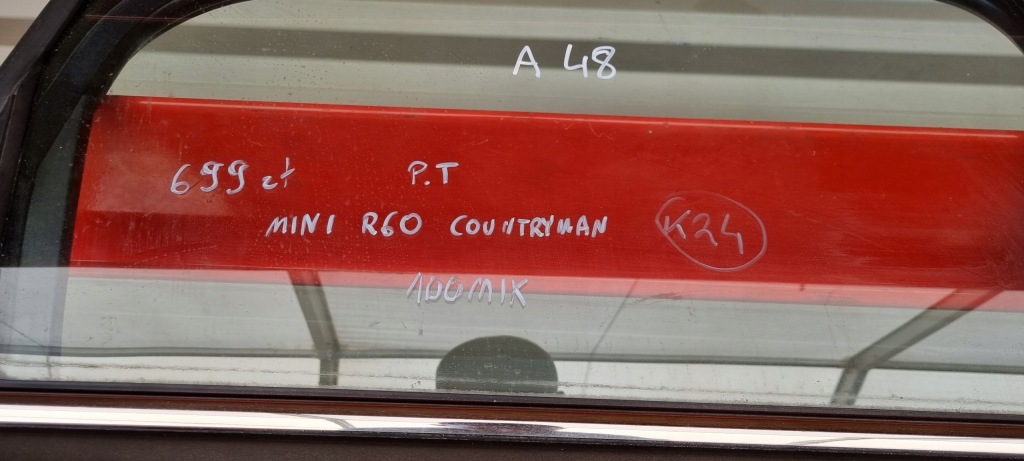 Mini r60 countryman дверей правий задні задні 100mik a48 Зі Шроту