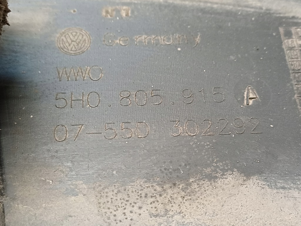 фото №8, Vw golf 8 viii 19- спойлер плита pod бампер перед 5h0805915a