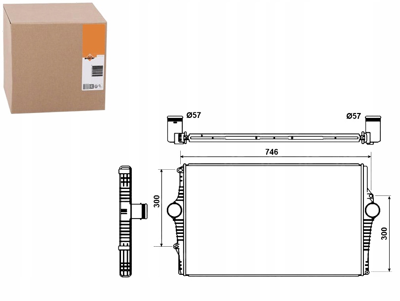 фото №1, Nrf 30501 радіатор повітря наддувний