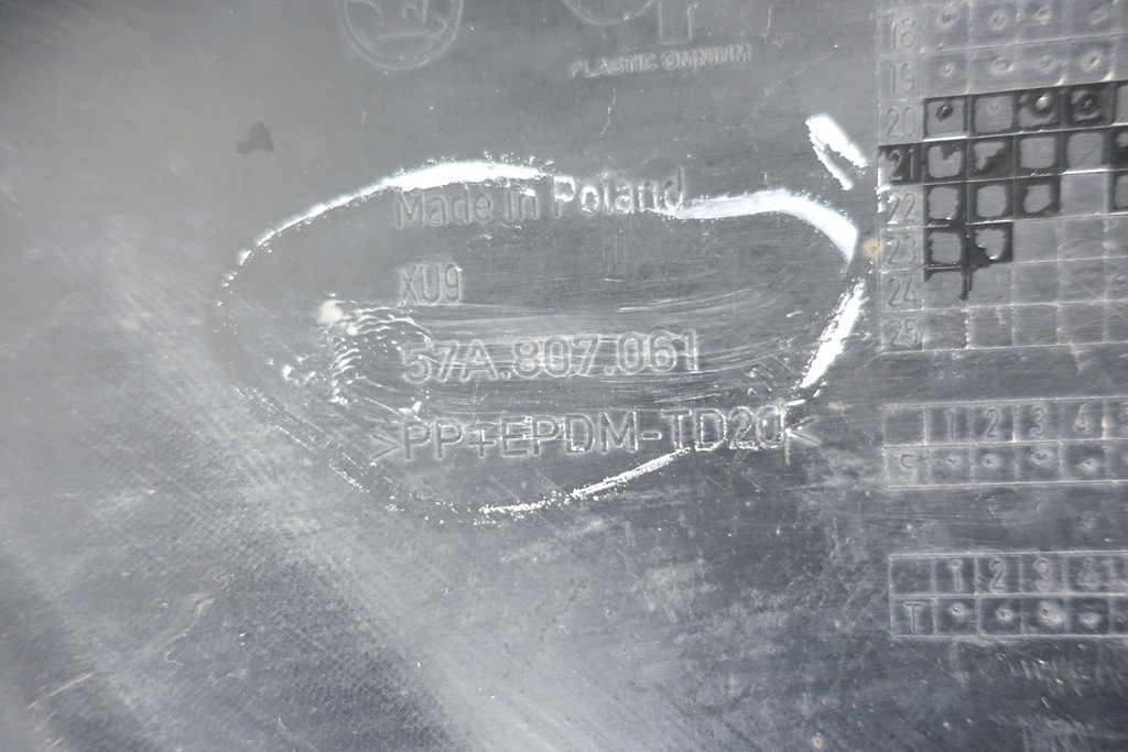 фото №12, Skoda karoq 57a 2017- спойлер накладка бампера перед 57a807061