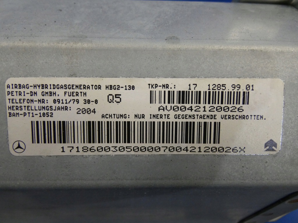 фото №3, Mercedes slk r171 w171 подушка пассажира air bag