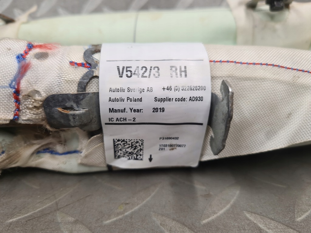 фото №7, Шторка безпеки подушка права volvo v90 оригінал