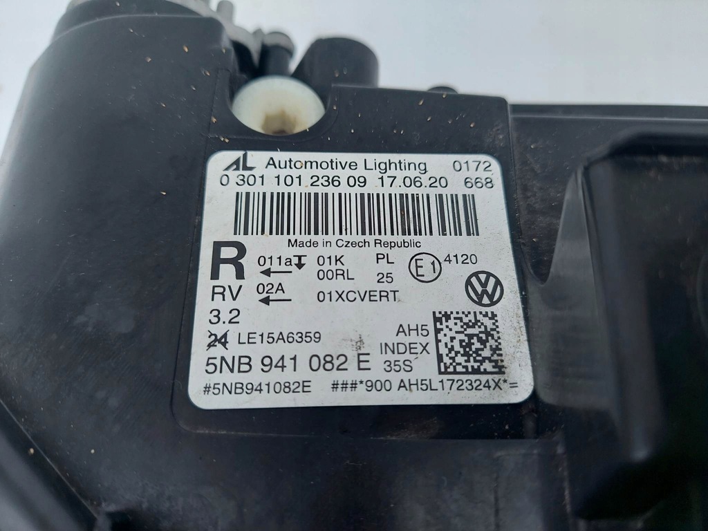 фото №11, Vw tiguan ii 5n лампа права перед передня fulled