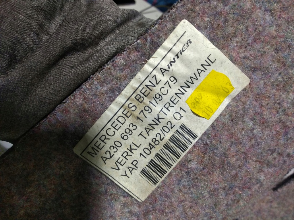 фото №2, Обшивка обивка багажника mercedes sl r230