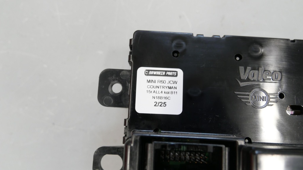 фото №8, Mini r60 r61 панель експлуатації кондиціонера обдув 9812027