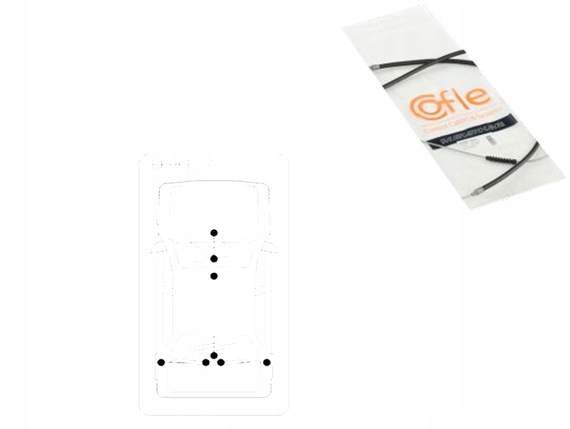 фото №1, Трос тормоза ручного ford transit custom 2.2 tdc