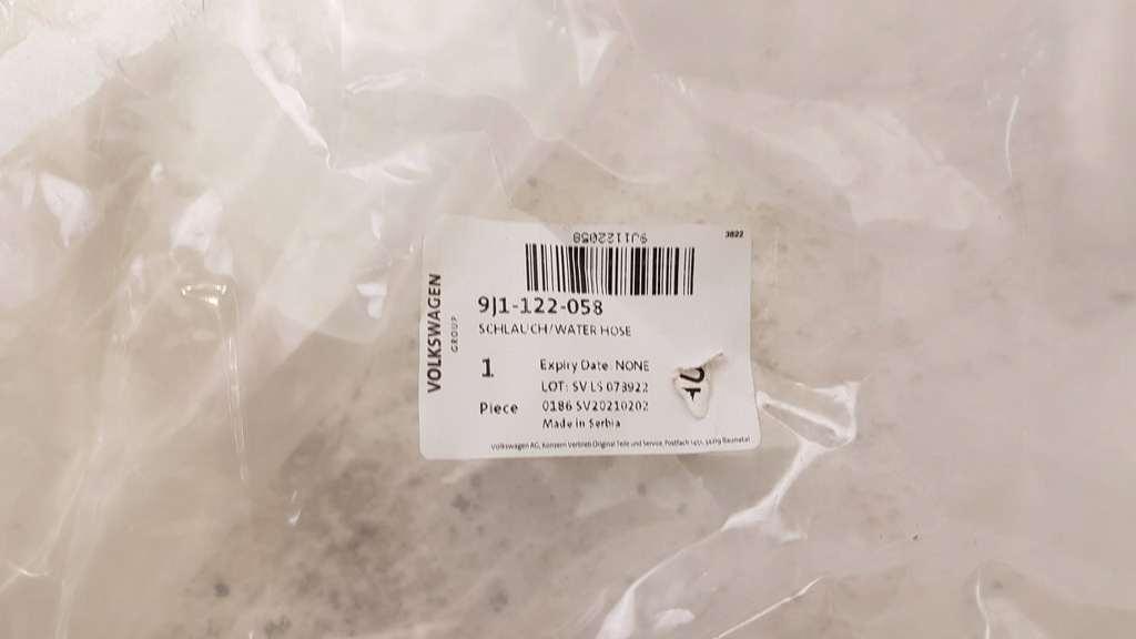 фото №6, Wąż шланг трубка wody porsche taycan 4s