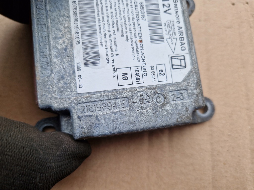 фото №5, Датчик модуль подушка безопасности iveco daily iv 06- 2.3 607630800g