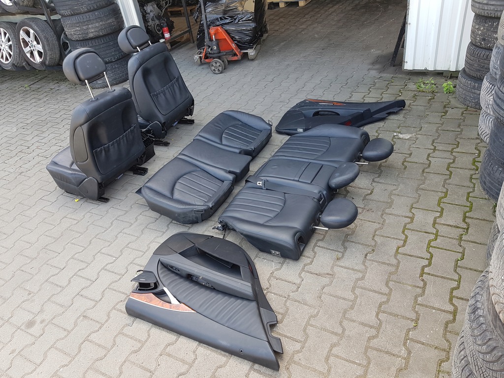 фото №6, Mercedes e klasa w211 lift kombi сиденья кожаный заднее сиденье