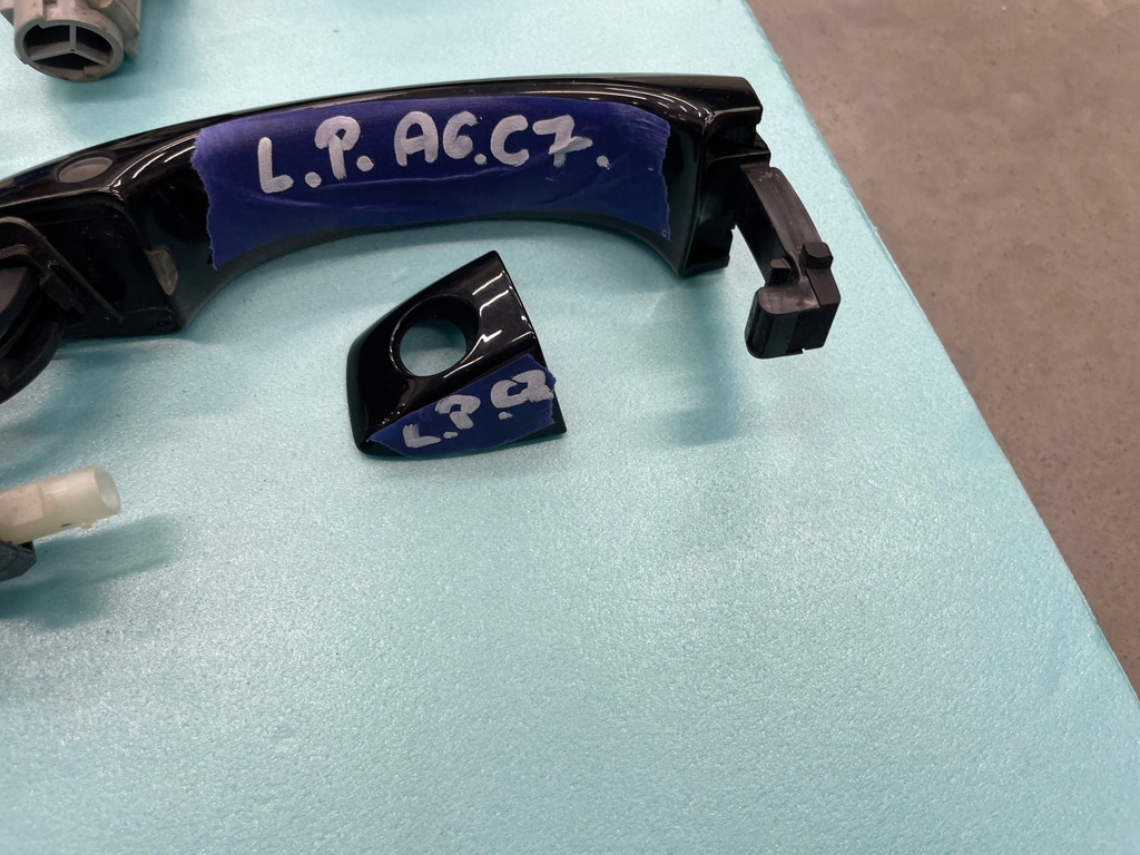 фото №9, Ручка keyless a6 a7 c7 q7 led перед задняя ly9t оригинал комплектная