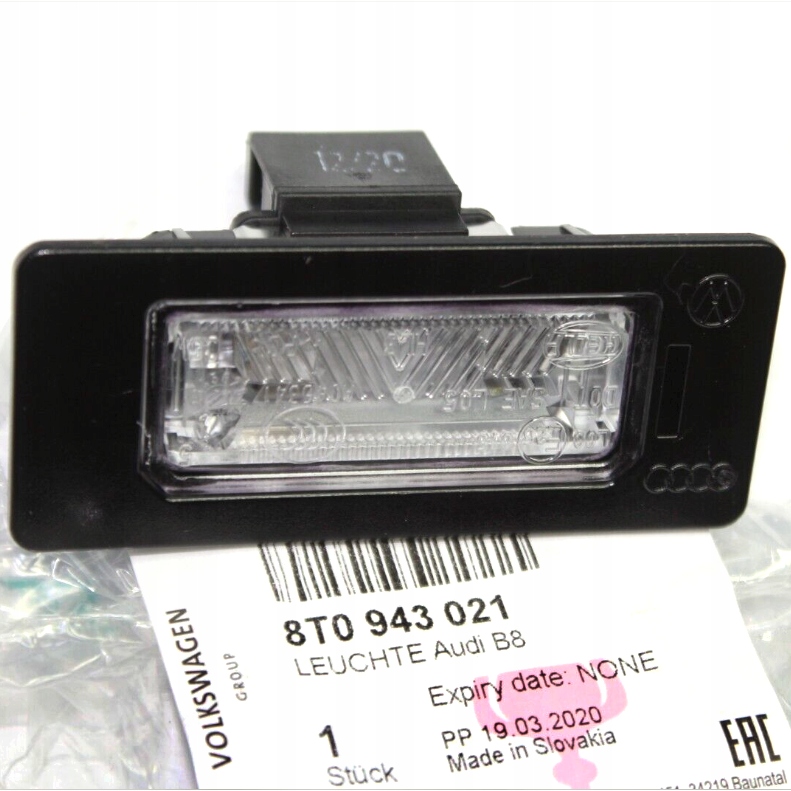 фото №1, Лампа освітлення номерного знака skoda fabia ii 2 yeti