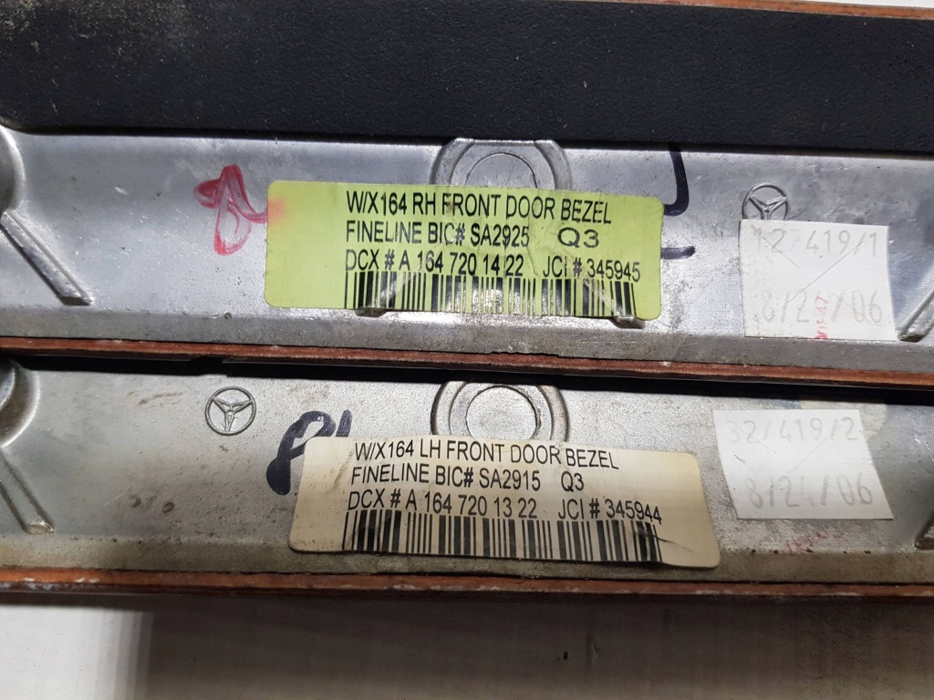 Mercedes ml w164 gl x164 drewno декоры накладки дверь комплект с Разборки