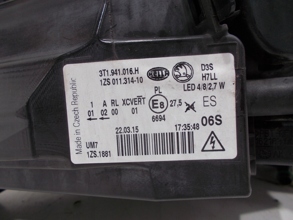 фото №13, Skoda superb ii lift 13-15 лампа передня права оригінал