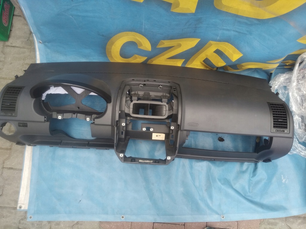 фото №4, Vw polo iv 9n lift 2005- приборная панель консоль подушка безопасности