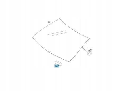 фото №1, Оригінальний номер підкладка pod скло mercedes w222