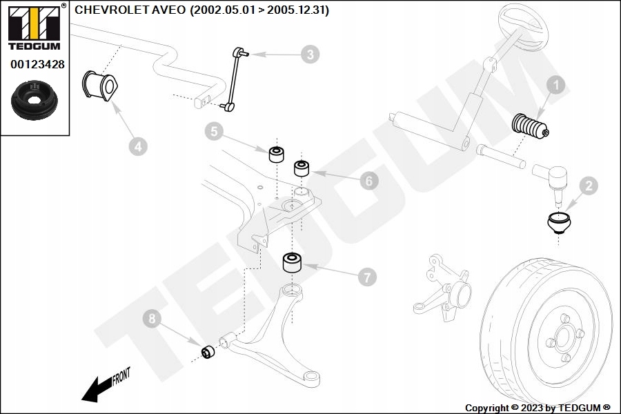 фото №9, Подушка амортизатор. chevrolet p. aveo 08- /kalos
