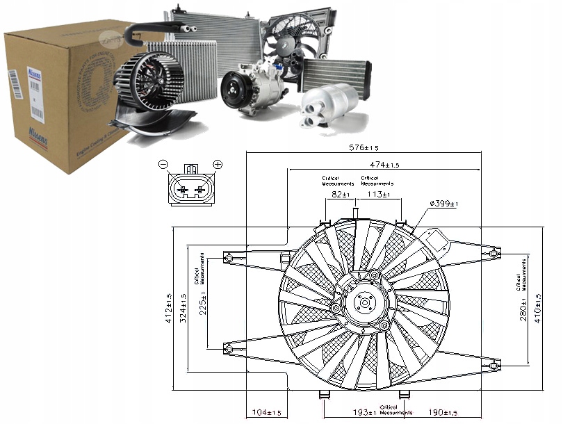 фото №1, Nissens 85103 вентилятор, охлаждение двигателя