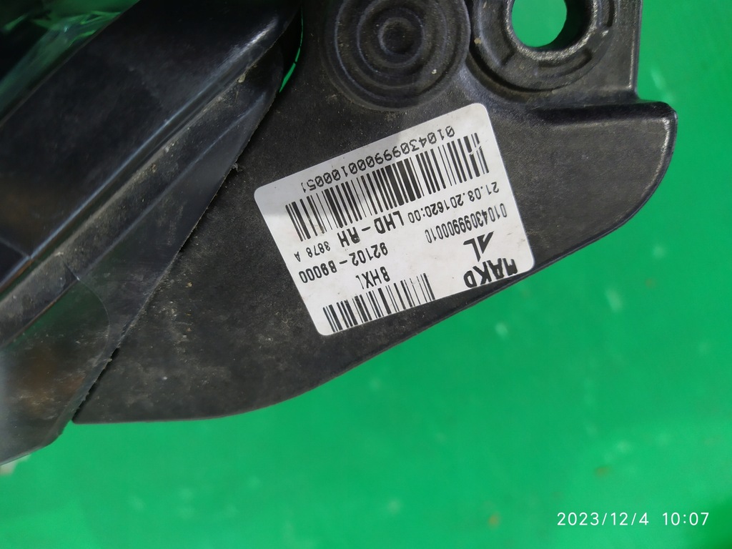 фото №12, Лампа правый перед hyundai i10 ii 92102-b9000