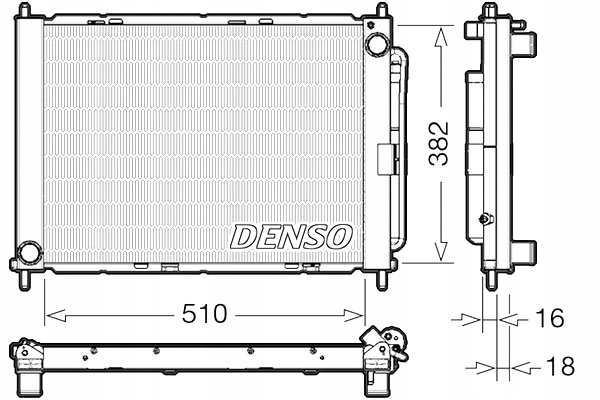 фото №1, Denso конденсатор кондиціонера renault twingo ii wind 1.2 1.5d 1.6