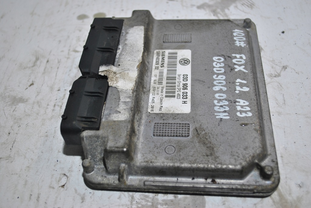 фото №6, Бортовий комп'ютер двигуна vw fox 1.2 03d906033h
