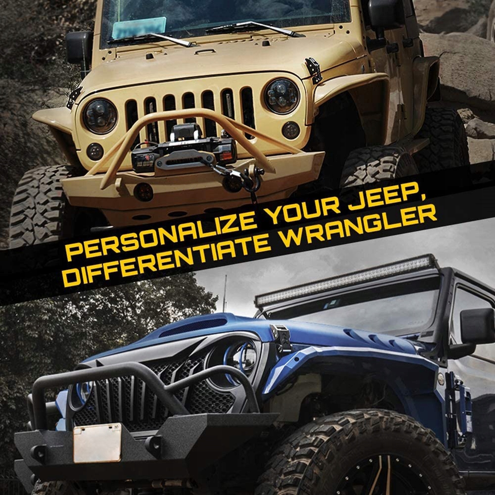 фото №7, Набор фаркопа капот, czarny07-18 jeep wrangler jk