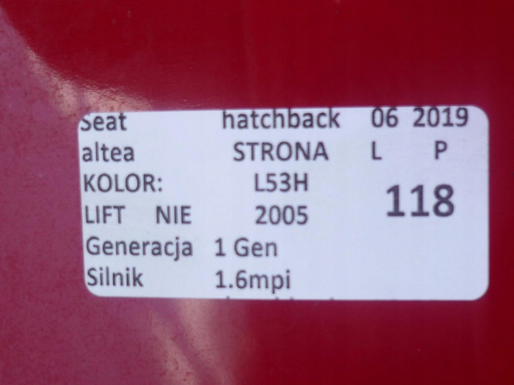 фото №8, Бампер задний задняя l53h seat altea i hb