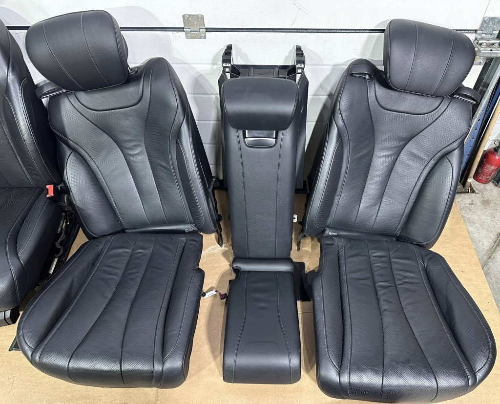 фото №11, Сидіння, заднє сидіння, салон, обшивки, салон mercedes s klasa w222 long чорні