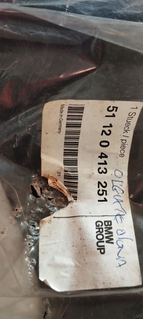 Mini cooper r56 jcw молдинг ліва w бампер задній оригінал в Україні