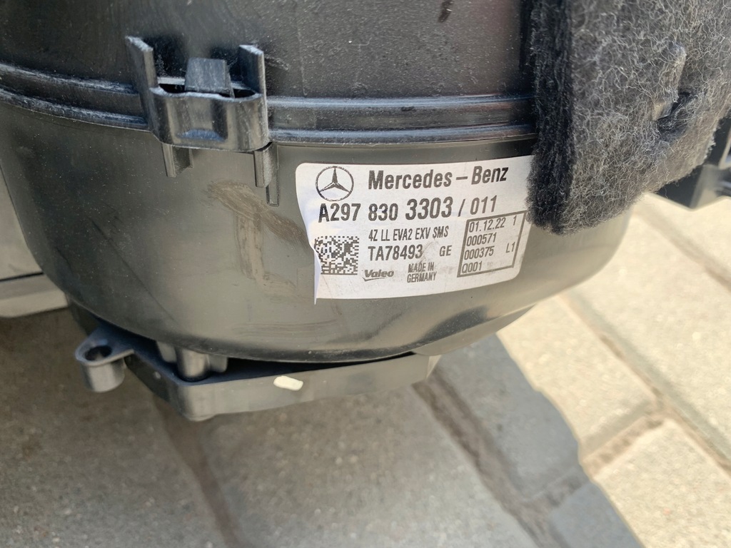 фото №6, Mercedes eqe eqs обігрівач вентилятор кабіни a2978303303