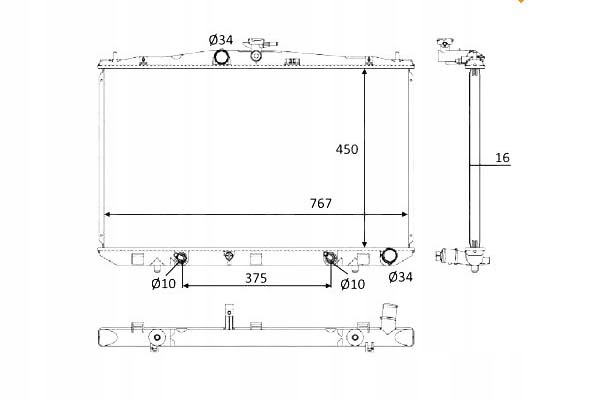 Радиатор lexus rx350 3,5 09- nrf Цена